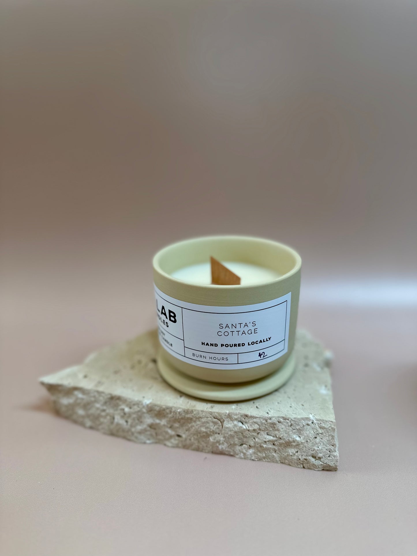 Santa's Cottage - Ceramic Candles