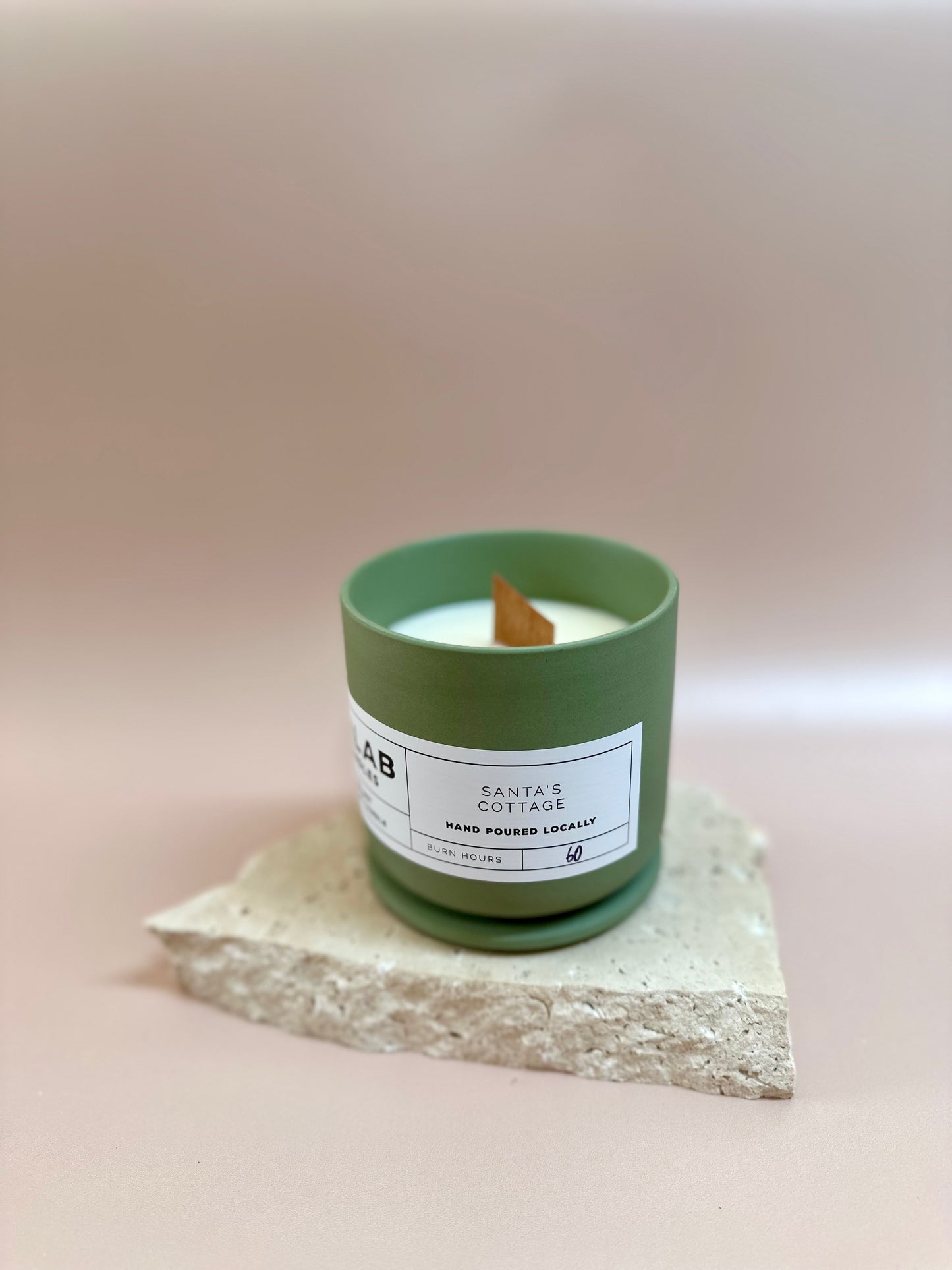 Santa's Cottage - Ceramic Candles