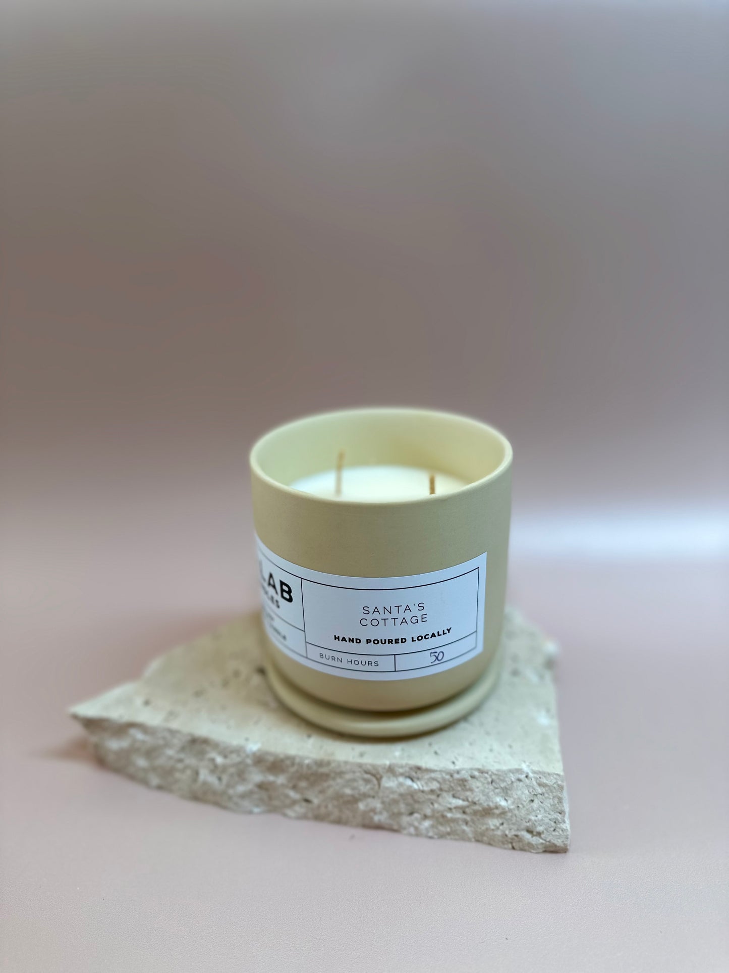 Santa's Cottage - Ceramic Candles