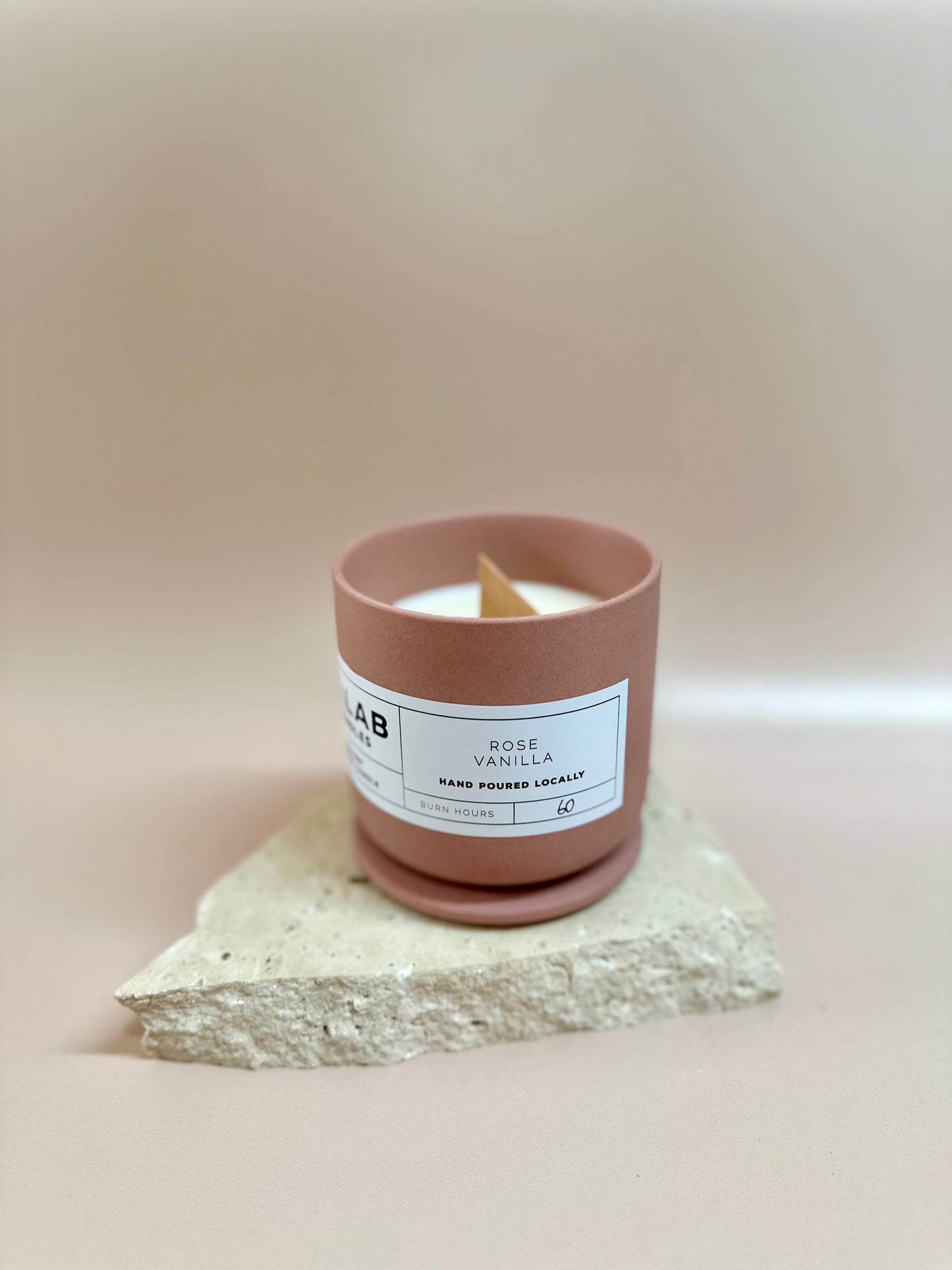 Rose Vanilla - Ceramic Candles