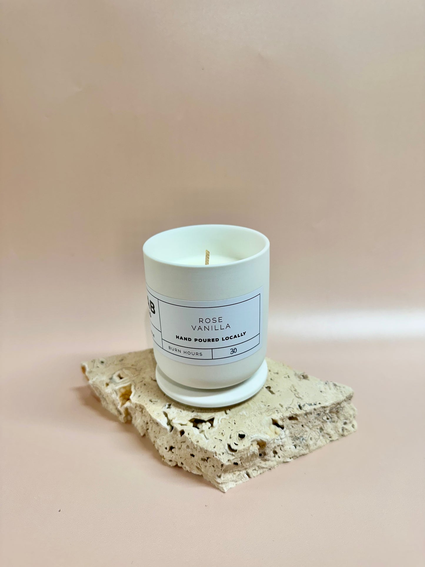 Rose Vanilla - Ceramic Candles
