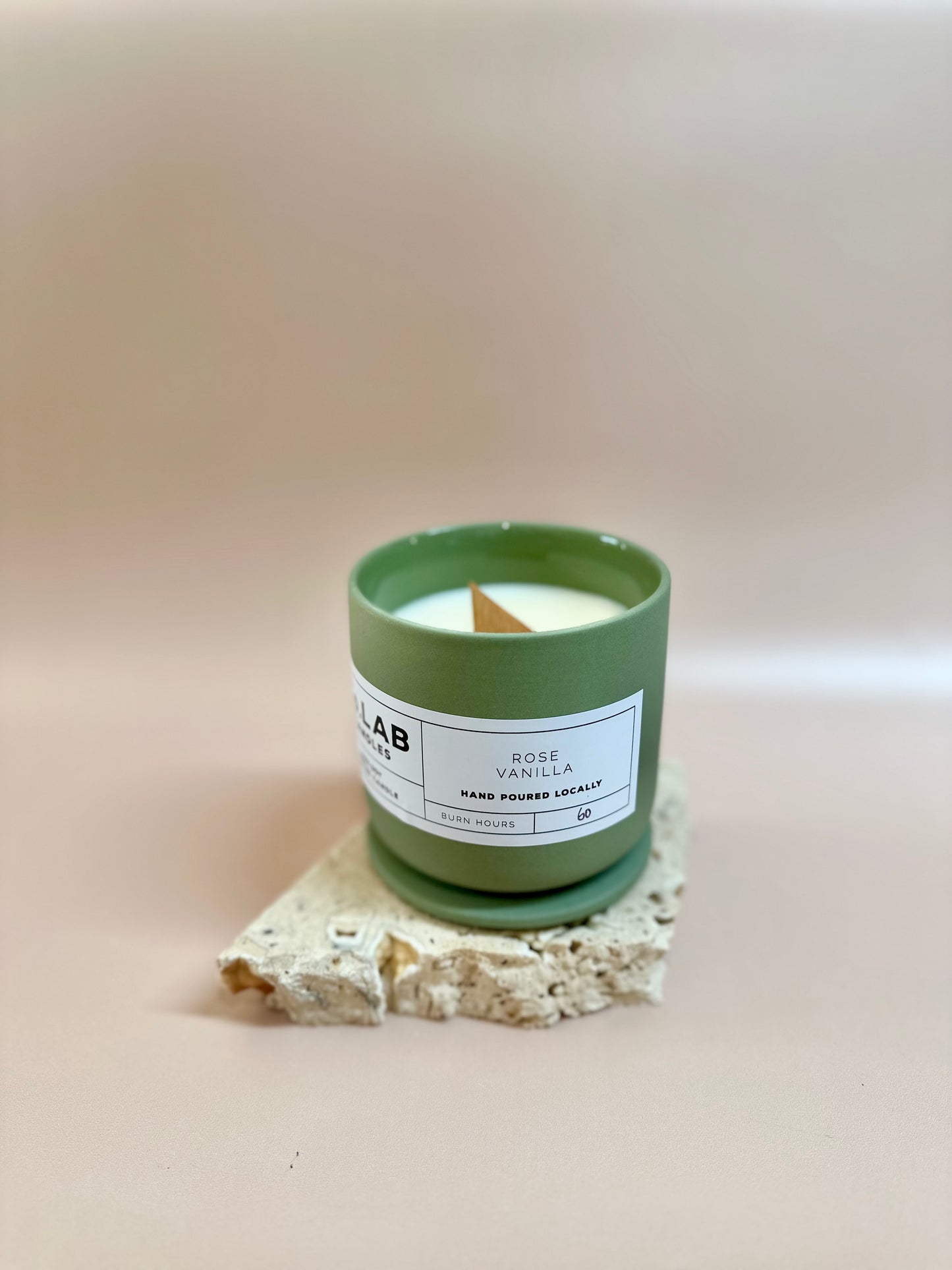 Rose Vanilla - Ceramic Candles