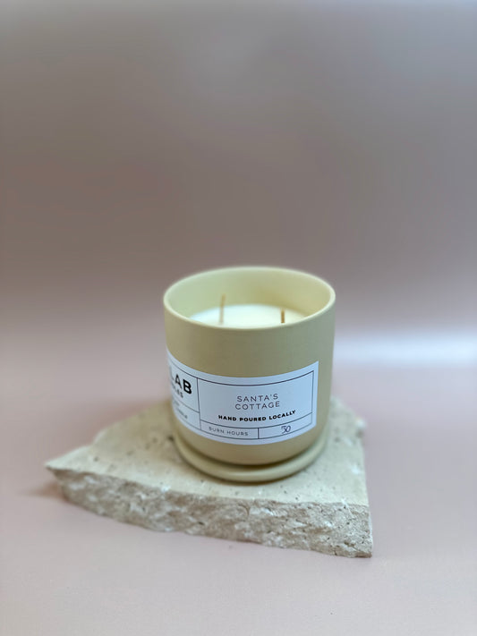 Santa's Cottage - Ceramic Candles