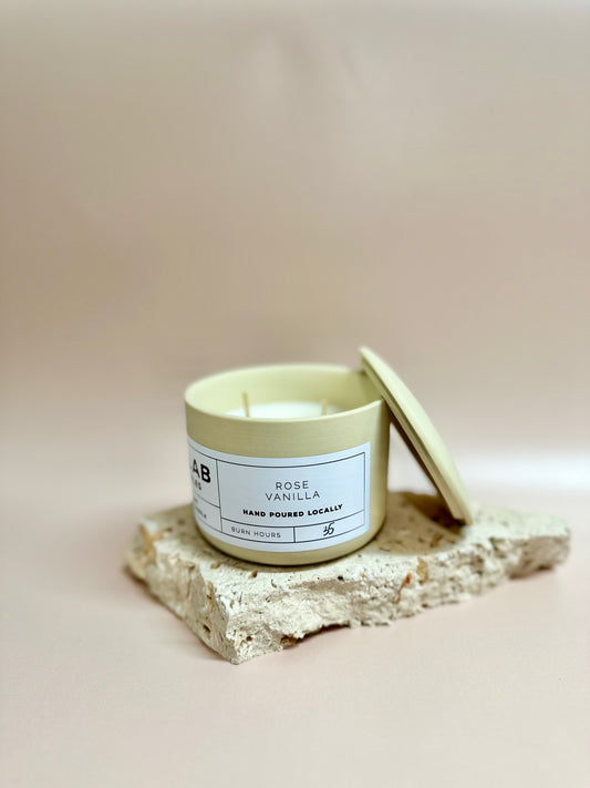Rose Vanilla - Ceramic Candles