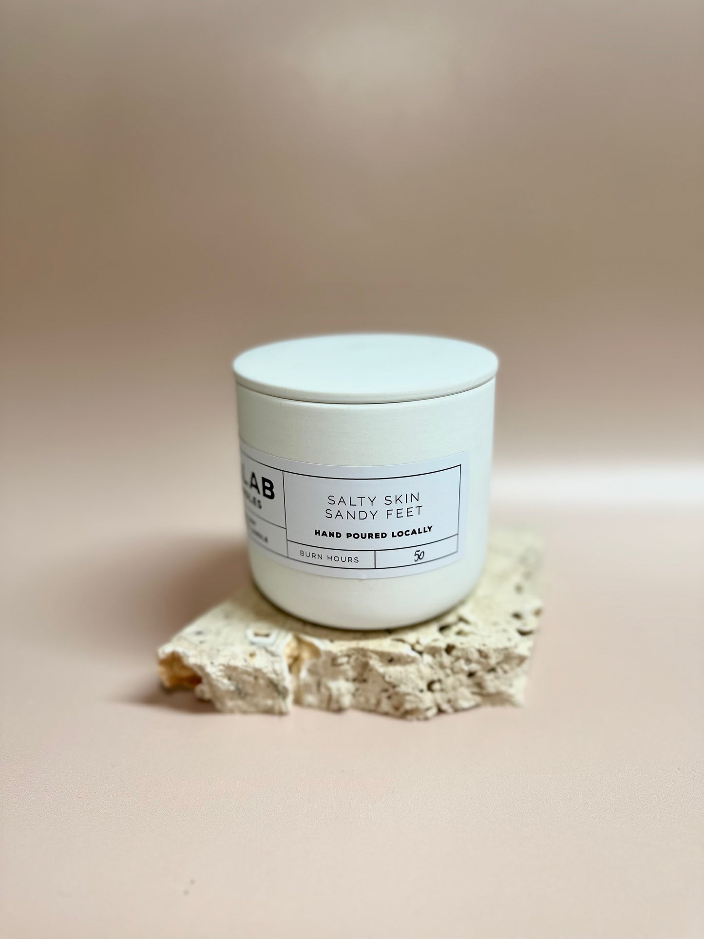 Salty Skin Sandy Feat - Ceramic Candles